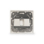 Digitus , Wallplate for Keystone Modules, German type, middle plate 50x50 mm, frame 80x80 mm , DN-93811