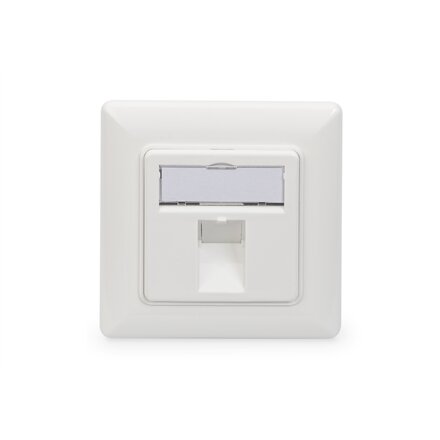 Digitus , Wallplate for Keystone Modules, German type, middle plate 50x50 mm, frame 80x80 mm , DN-93811