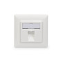 Digitus , Wallplate for Keystone Modules, German type, middle plate 50x50 mm, frame 80x80 mm , DN-93811