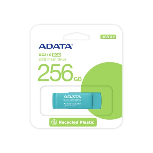 ADATA , USB Flash Drive , UC310 ECO , 256 GB , USB Type-A , Green
