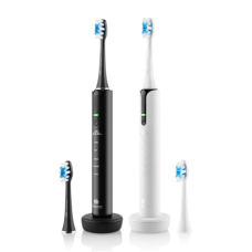 ETA Set of Electric Toothbrushes , ETA270990000 Sonetic , Rechargeable , For adults , Number of brush heads included 4 , Number of teeth brushing modes 5 , Black/White