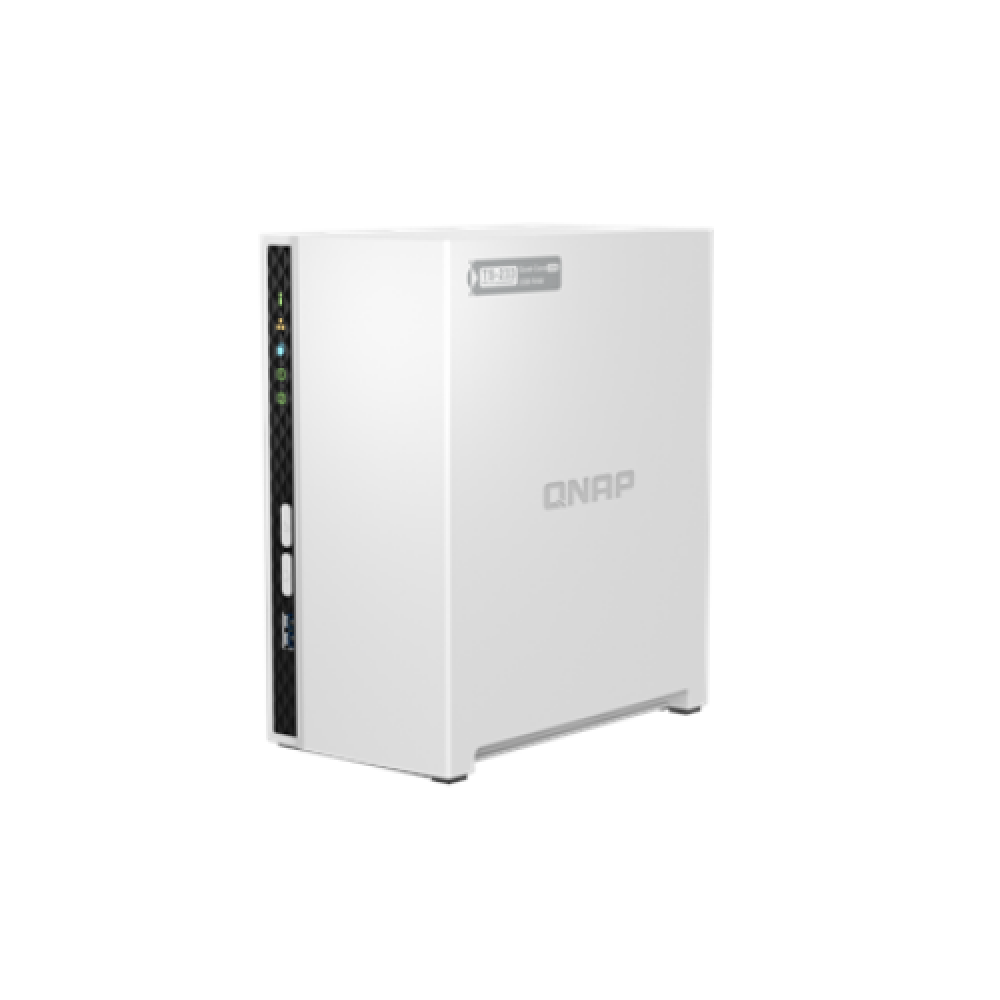 QNAP , 2-Bay ARM , TS-233 , Up to 2 SATA 6Gb/s, 3Gb/s , ARM 4-core , Cortex-A55 , Processor frequency 2.0 GHz , 2 GB , N/A