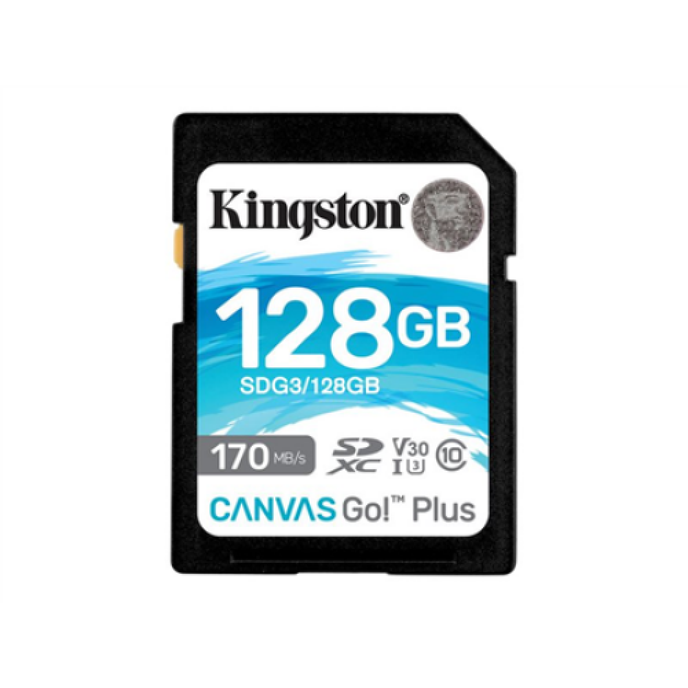 Kingston , Canvas Go! Plus , 128 GB , SD , Flash memory class 10