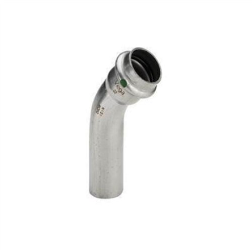 Viega , Sanpress Inox Bend 45° 22 Stainless steel/polished, 435400