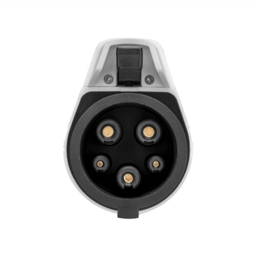 EV+ Type 1 to Type 2 32A adapter for EV charging cable EV+ , EV-AD-T1-32-1P-W , EV+ Type 1 to Type 2 32A adapter for EV charging cable , Output , A , 0.2 m