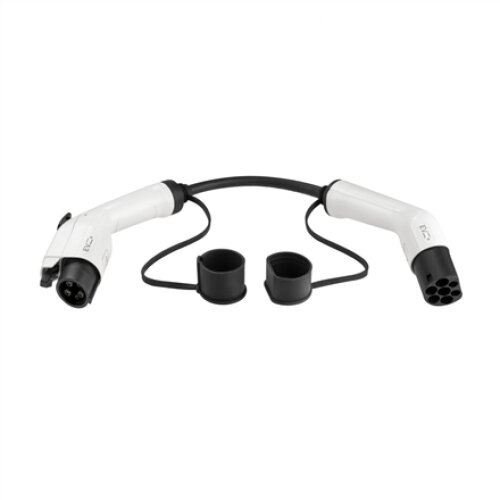 EV+ Type 1 to Type 2 32A adapter for EV charging cable EV+ , EV-AD-T1-32-1P-W , EV+ Type 1 to Type 2 32A adapter for EV charging cable , Output , A , 0.2 m