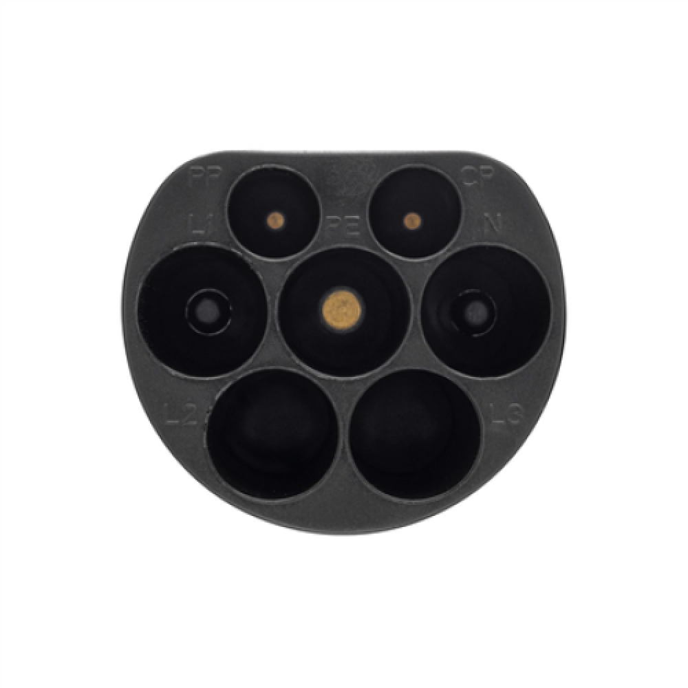 EV+ Type 1 to Type 2 32A adapter for EV charging cable EV+ , EV-AD-T1-32-1P-W , EV+ Type 1 to Type 2 32A adapter for EV charging cable , Output , A , 0.2 m