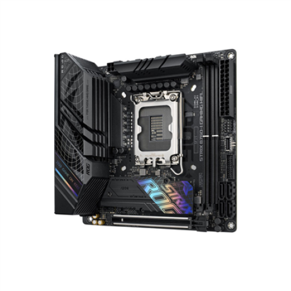 Asus , ROG STRIX B760-I GAMING WIFI , Processor family Intel , Processor socket LGA1700 , DDR5 SDRAM , Supported hard disk drive interfaces M.2, SATA , Number of SATA connectors 4