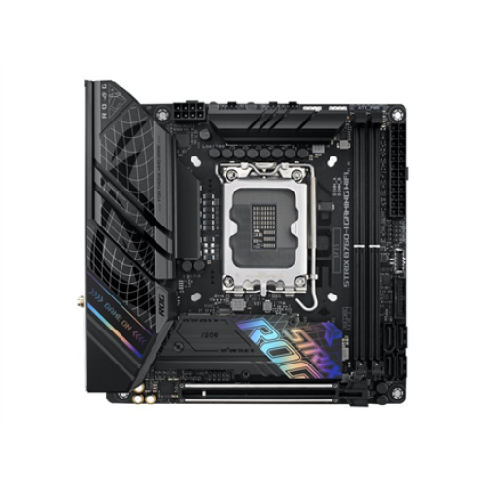 Asus , ROG STRIX B760-I GAMING WIFI , Processor family Intel , Processor socket LGA1700 , DDR5 SDRAM , Supported hard disk drive interfaces M.2, SATA , Number of SATA connectors 4