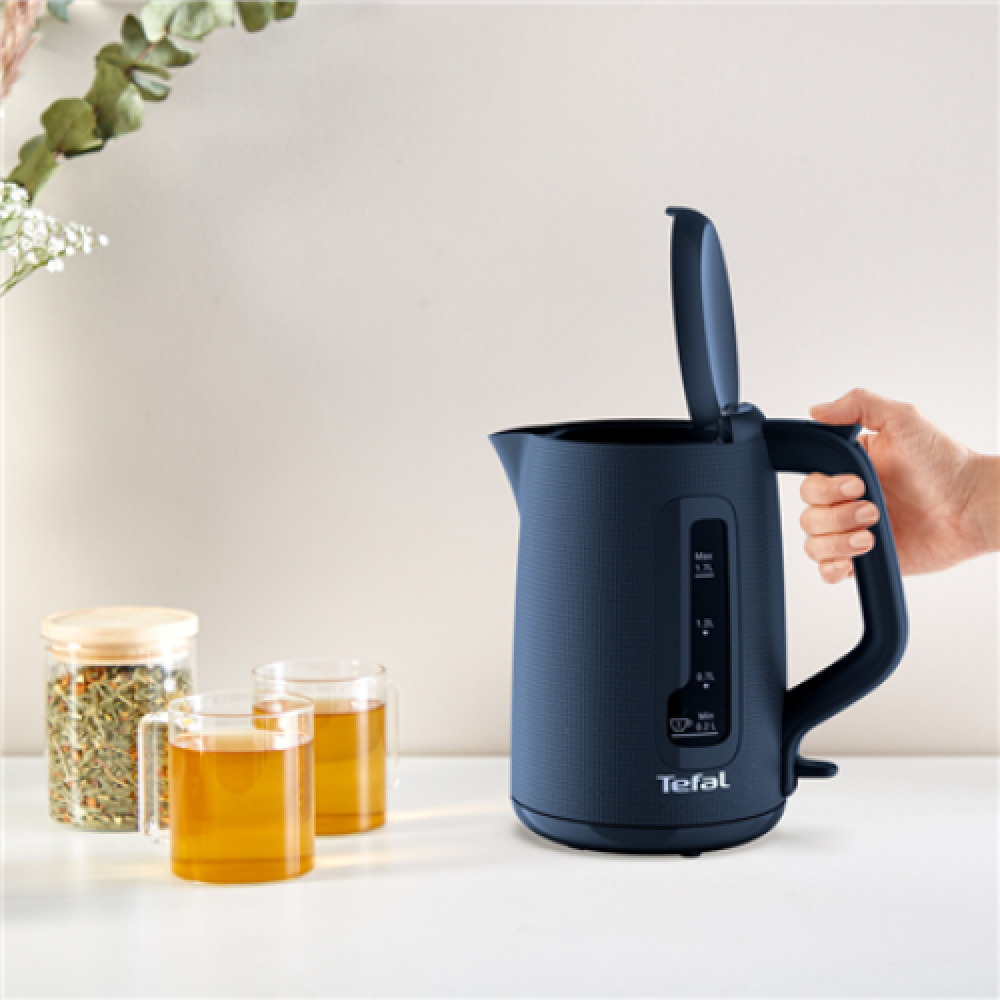 TEFAL Morning Kettle , KO2M0410 , Electric , 2400 W , 1.7 L , Plastic , 360° rotational base , Blue
