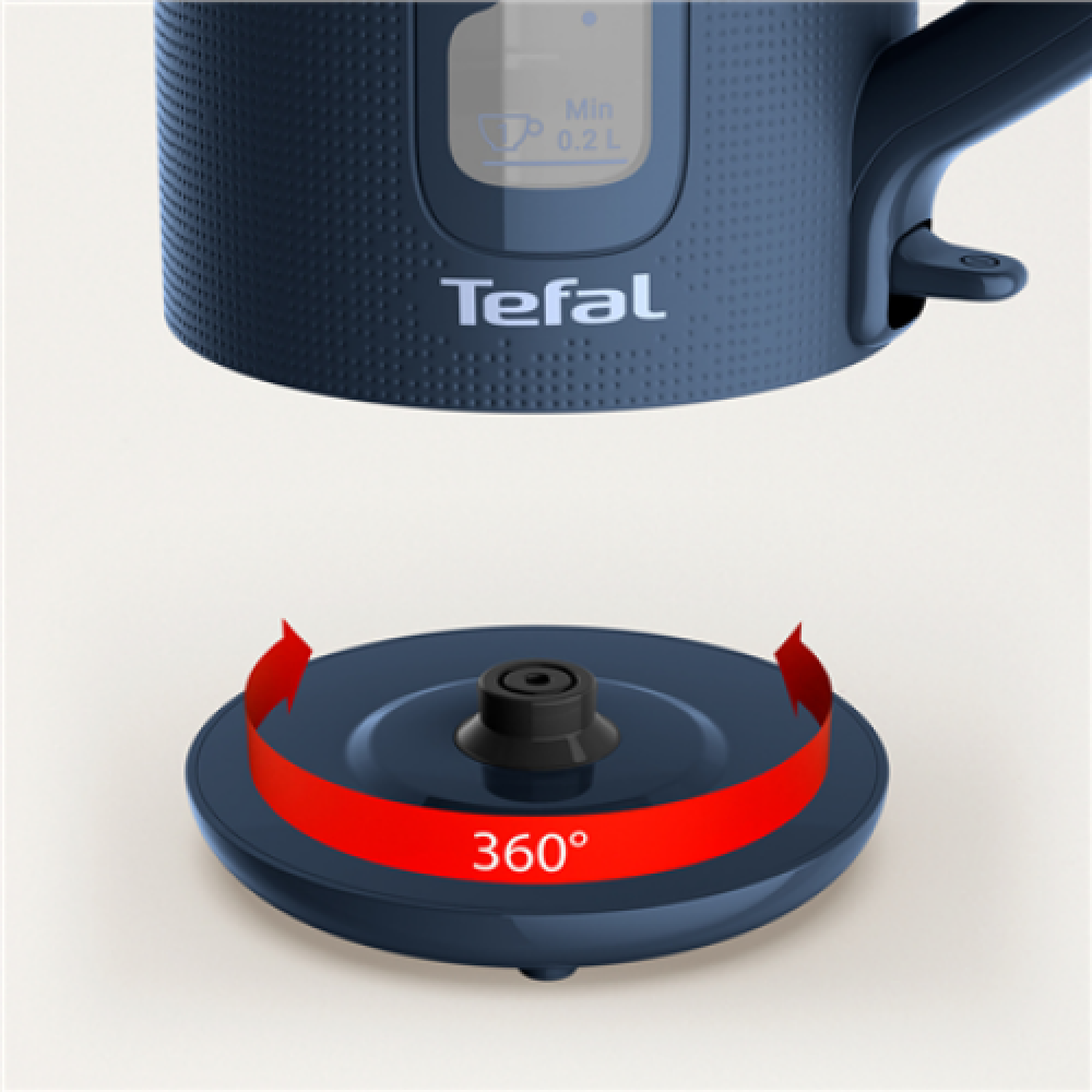 TEFAL Morning Kettle , KO2M0410 , Electric , 2400 W , 1.7 L , Plastic , 360° rotational base , Blue