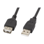 Lanberg USB-A 2.0 Cable 1.8 m , CA-USBE-10CC-0018-BK , USB Type-A to USB Type-A