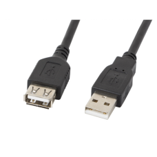 Lanberg USB-A 2.0 Cable 1.8 m , CA-USBE-10CC-0018-BK , USB Type-A to USB Type-A