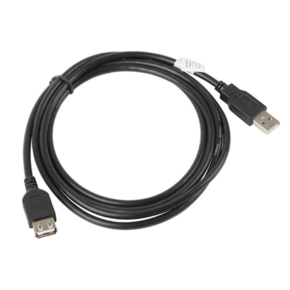 Lanberg USB-A 2.0 Cable 1.8 m , CA-USBE-10CC-0018-BK , USB Type-A to USB Type-A