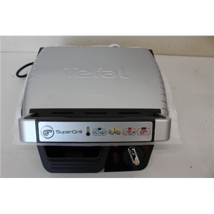SALE OUT. TEFAL GC450B32 SuperGrill Standard, Stainless Steel/Black , TEFAL , SuperGrill Standard , GC450B32 , Contact , 2000 W , Stainless steel , DAMAGED PACKAGING,DENT ON THE TOP