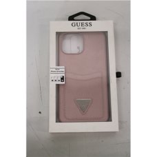 SALE OUT. Guess GUHCP13XPSATPP iPhone 13 Pro Max 6,7 różowy/pink hardcase SaffianoTriangle Logo Cardslot DIRTY PACKAGING , SALE OUT. SALE OUT. GUESS DIRTY PACKAGING