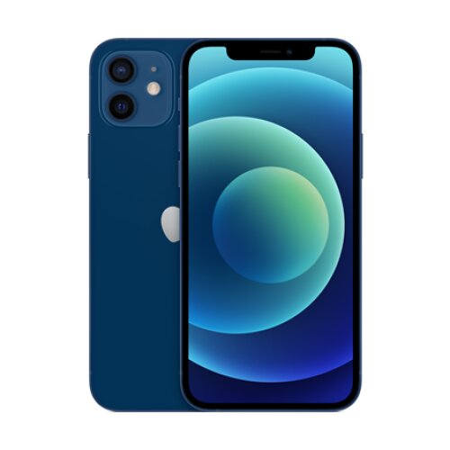 Apple iPhone 12 Blue 6.1 XDR OLED Apple A14 Bionic Internal RAM 4 GB 64 GB Single SIM Nano-SIM and eSIM 3G 4G Main camera Dual 12+12 MP Secondary camera 12 MP iOS 14 2815 mAh