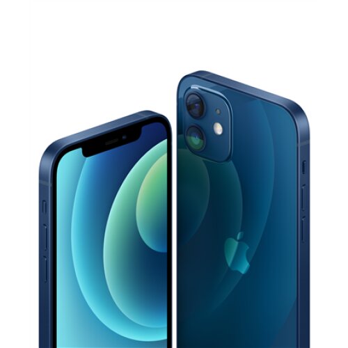 Apple iPhone 12 Blue 6.1 XDR OLED Apple A14 Bionic Internal RAM 4 GB 64 GB Single SIM Nano-SIM and eSIM 3G 4G Main camera Dual 12+12 MP Secondary camera 12 MP iOS 14 2815 mAh