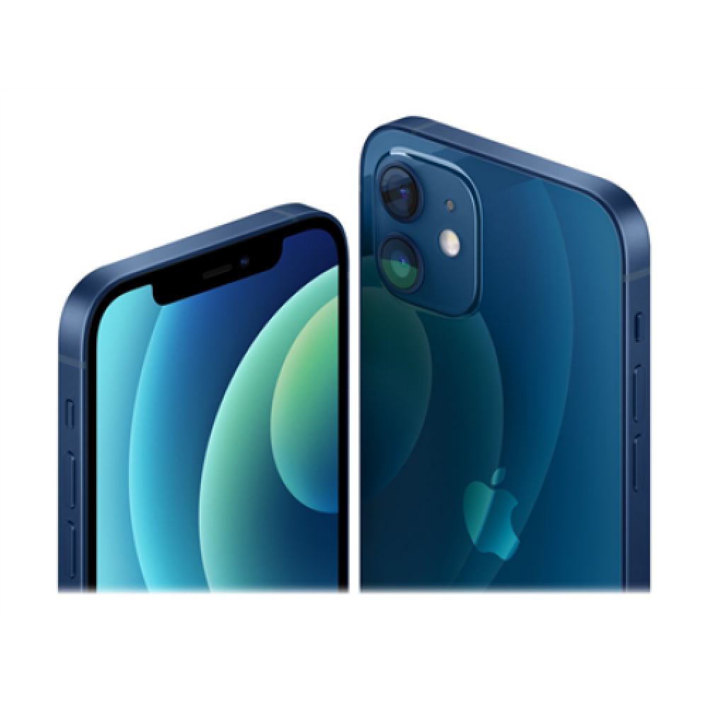 Apple iPhone 12 Blue 6.1 XDR OLED Apple A14 Bionic Internal RAM 4 GB 64 GB Single SIM Nano-SIM and eSIM 3G 4G Main camera Dual 12+12 MP Secondary camera 12 MP iOS 14 2815 mAh