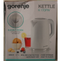SALE OUT. Gorenje K17DPW Kettle, Electric, Capacity 1.7 L, Power 2200 W, White , SALE OUT. Gorenje , Kettle , K17DPW , Electric , 2200 W , 1.7 L , Stainless steel , 360° rotational base , White , DAMAGED PACKAGING