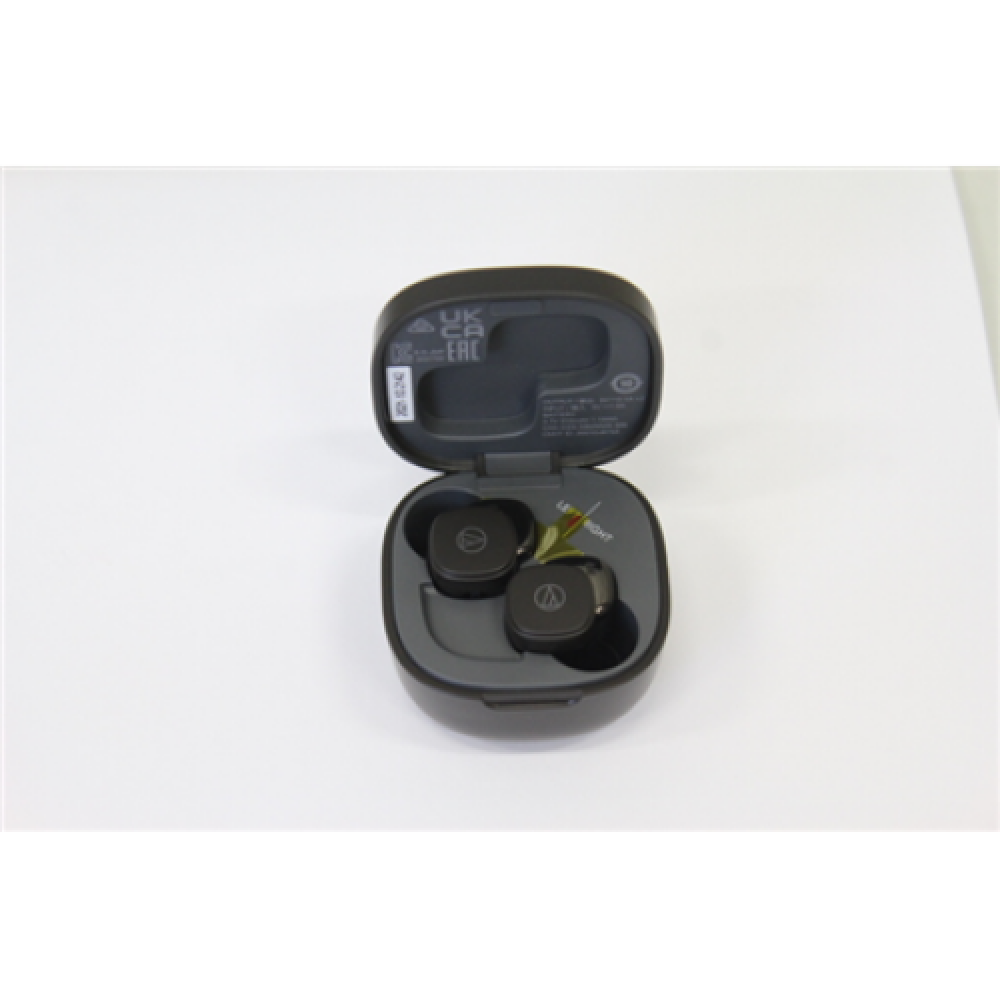 SALE OUT. Audio Technica ATH-SQ1TW Wireless Earbuds, Black Audio Technica True Wireless Earbuds ATH-SQ1TWBK In-ear, Microphone, DAMAGED PACKAGING, Wireless, Black