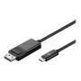 Goobay , USB-C male , DisplayPort male , USB-C- DisplayPort adapter cable (4k 60 Hz) , USB-C to DP , 1.2 m