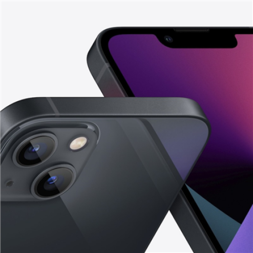 Apple iPhone 13 Midnight, 6.1 , Super Retina XDR OLED, 1170 x 2532 pixels, Apple, A15 Bionic, Internal RAM 4 GB, 512 GB, Dual SIM, Nano-SIM, 3G, 4G, 5G, Main camera 12+12 MP, Secondary camera 12 MP, iOS, 15, 3240 mAh
