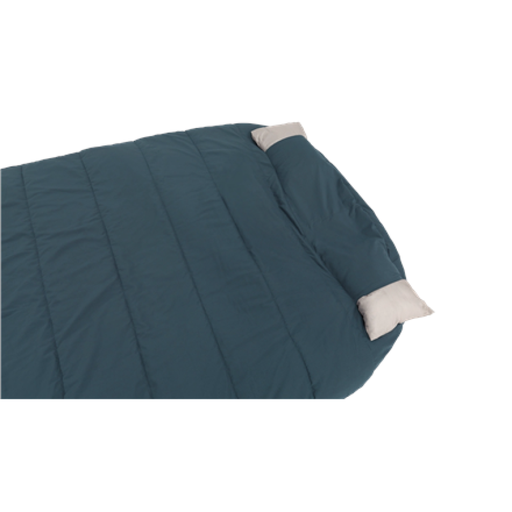 Outwell Campion Lux Double , Sleeping Bag , 225 x 140 cm , 16 to 5 °C , 2 way open - auto lock, L-shape