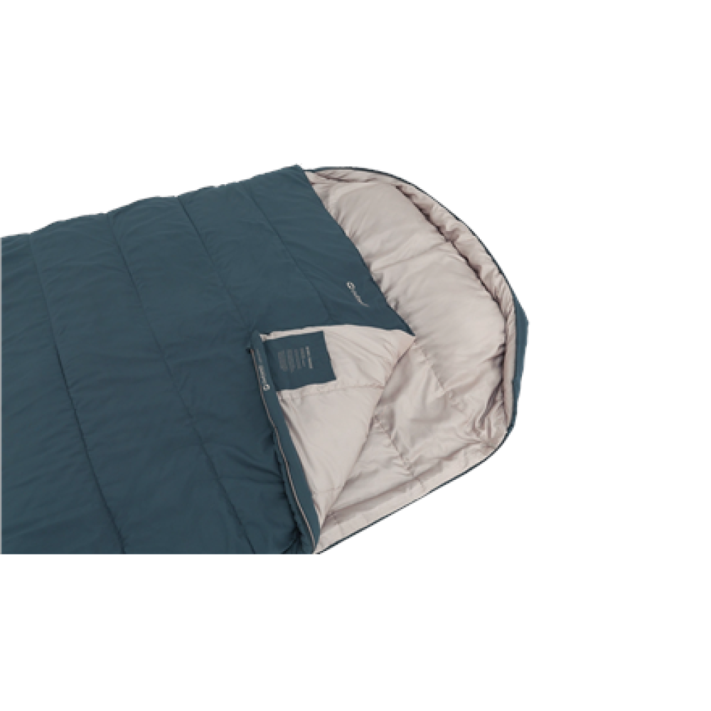 Outwell Campion Lux Double , Sleeping Bag , 225 x 140 cm , 16 to 5 °C , 2 way open - auto lock, L-shape