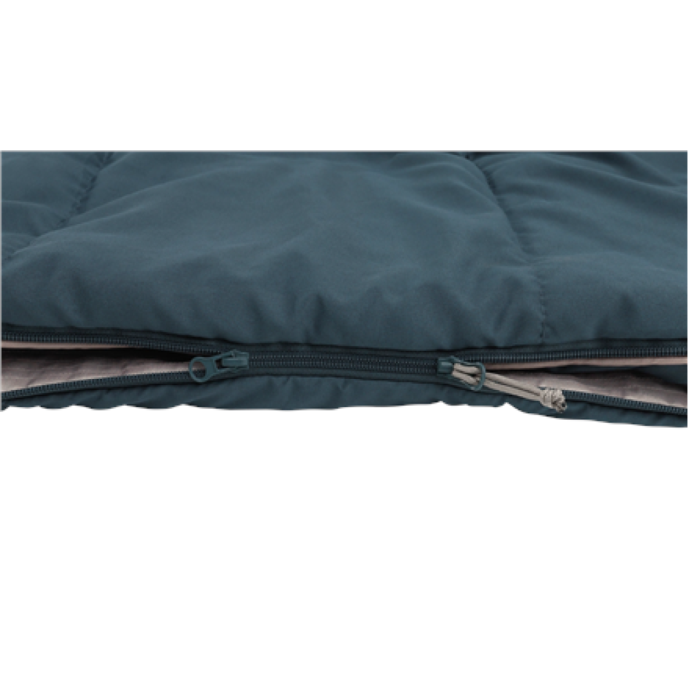 Outwell Campion Lux Double , Sleeping Bag , 225 x 140 cm , 16 to 5 °C , 2 way open - auto lock, L-shape