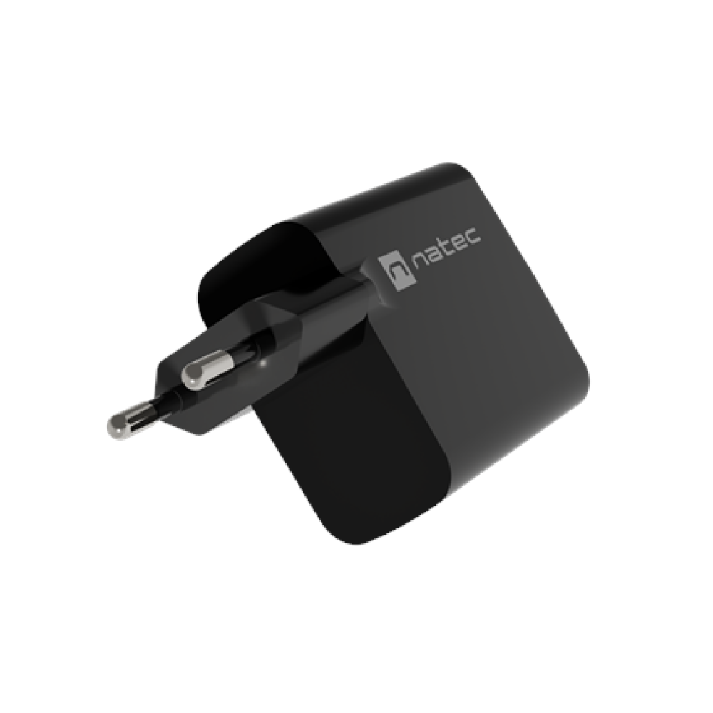Natec Ribera USB Charger, 1x USB-A, 1x USB-C, 45 W , NUC-2143