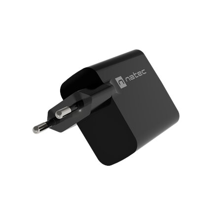 Natec Ribera USB Charger, 1x USB-A, 1x USB-C, 45 W , NUC-2143