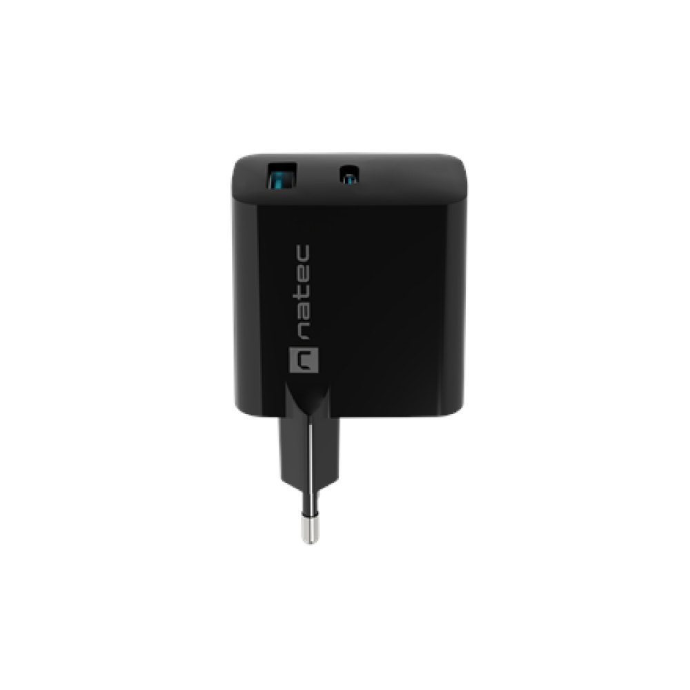 Natec Ribera USB Charger, 1x USB-A, 1x USB-C, 45 W , NUC-2143