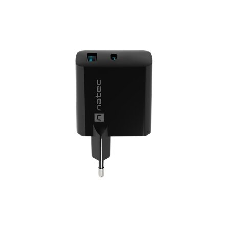 Natec Ribera USB Charger, 1x USB-A, 1x USB-C, 45 W , NUC-2143