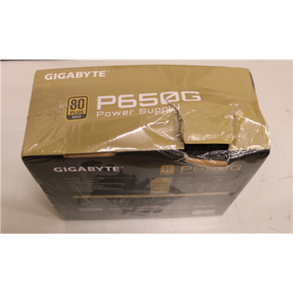 SALE OUT. GIGABYTE GP-P650G GEU1, 650W , Gigabyte PSU , GP-P650G , DAMAGED PACKAGING , 650 W