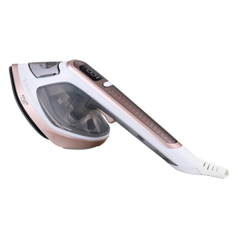 Adler 2in1 Garment Steamer and Iron , AD 5044 , Handheld , 1400 W , 0.18 L , 25 g/min , White/Gold