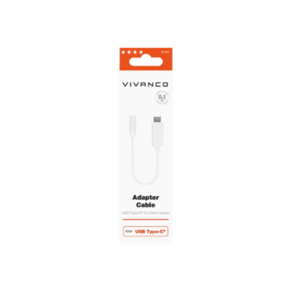 Vivanco adapter USB-C- 3,5mm 10cm (61764) , Vivanco