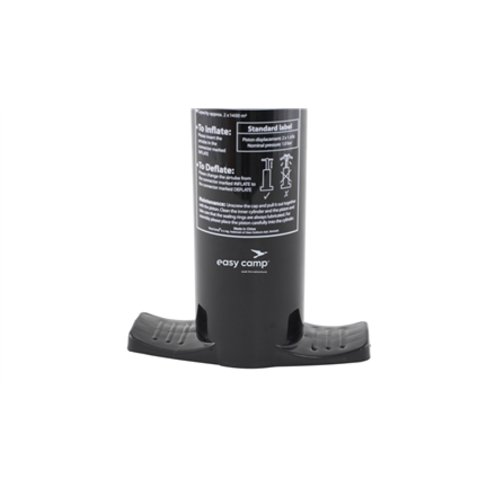 Easy Camp Double Action Pump Manual Air Pump for Quick Inflation , 1.4 L