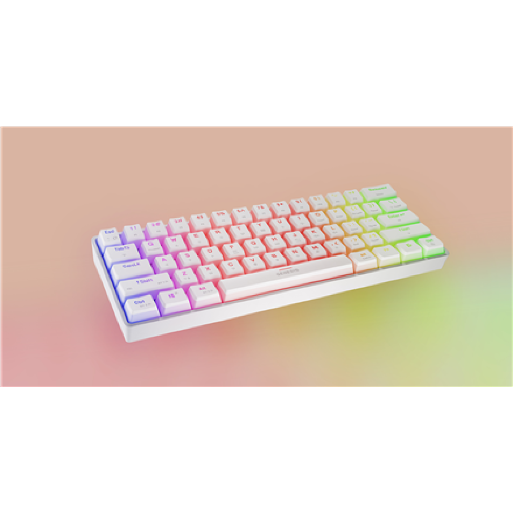 Genesis , THOR 660 G2 , Gaming keyboard , Wireless/Wired , US , White , 2.4 GHz, Bluetooth, USB , Tactile
