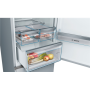 Bosch Refrigerator KGN36IZEA Series 4 Energy efficiency class E, Free standing, Combi, Height 186 cm, No Frost system, Fridge net capacity 237 L, Freezer net capacity 89 L, 39 dB, Black Matt