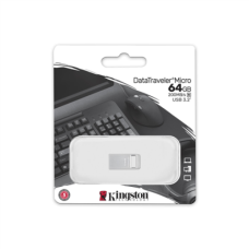 Kingston , USB 3.2 Flash Drive , DataTraveler micro , 64 GB , USB 3.2 , Silver