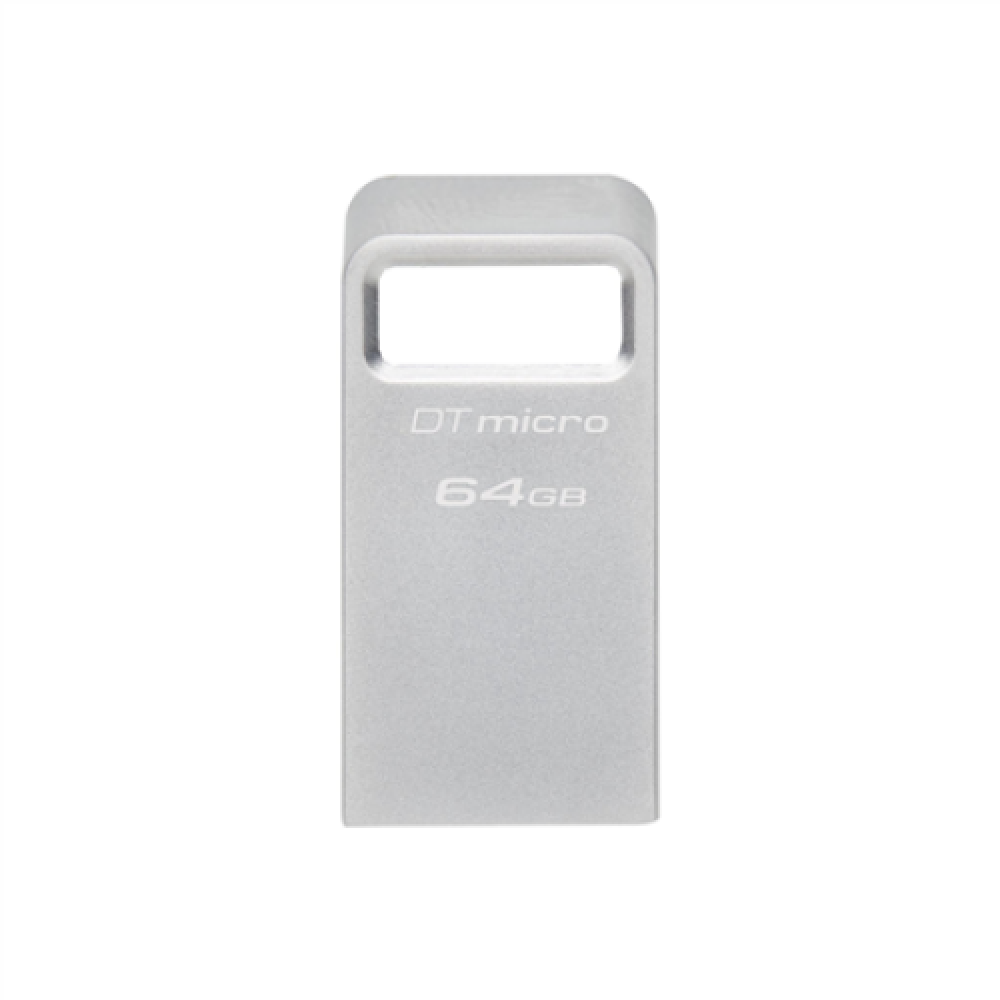 Kingston , USB 3.2 Flash Drive , DataTraveler micro , 64 GB , USB 3.2 , Silver