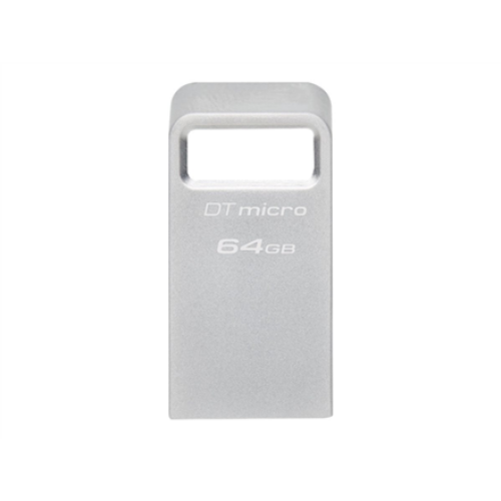 Kingston , USB 3.2 Flash Drive , DataTraveler micro , 64 GB , USB 3.2 , Silver