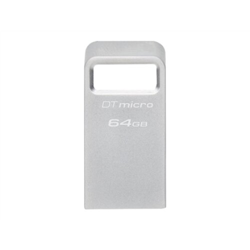 Kingston , USB 3.2 Flash Drive , DataTraveler micro , 64 GB , USB Type-A , Silver