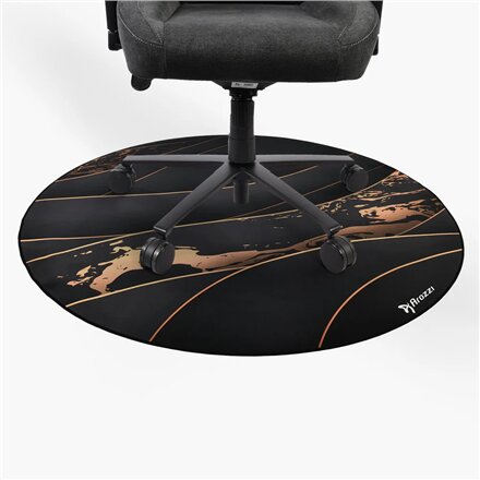 Arozzi Zona Round Floor Pad , Black/Gold
