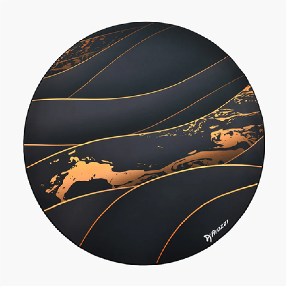 Arozzi Zona Round Floor Pad , Black/Gold