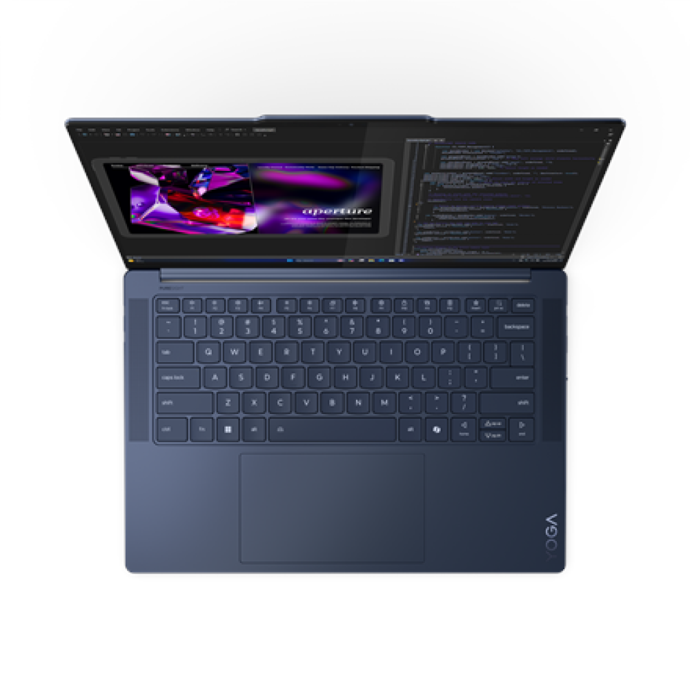 Lenovo Yoga 7 14Q8X9 , Cosmic Blue , 14.5 , OLED , Touchscreen , 3K , 2944 x 1840 pixels , Glossy , Snapdragon X Elite , X1E-78-100 , 32 GB , Soldered LPDDR5x , Solid-state drive capacity 1000 GB , Qualcomm Adreno GPU , Windows 11 Home , 802.11be , Blueto