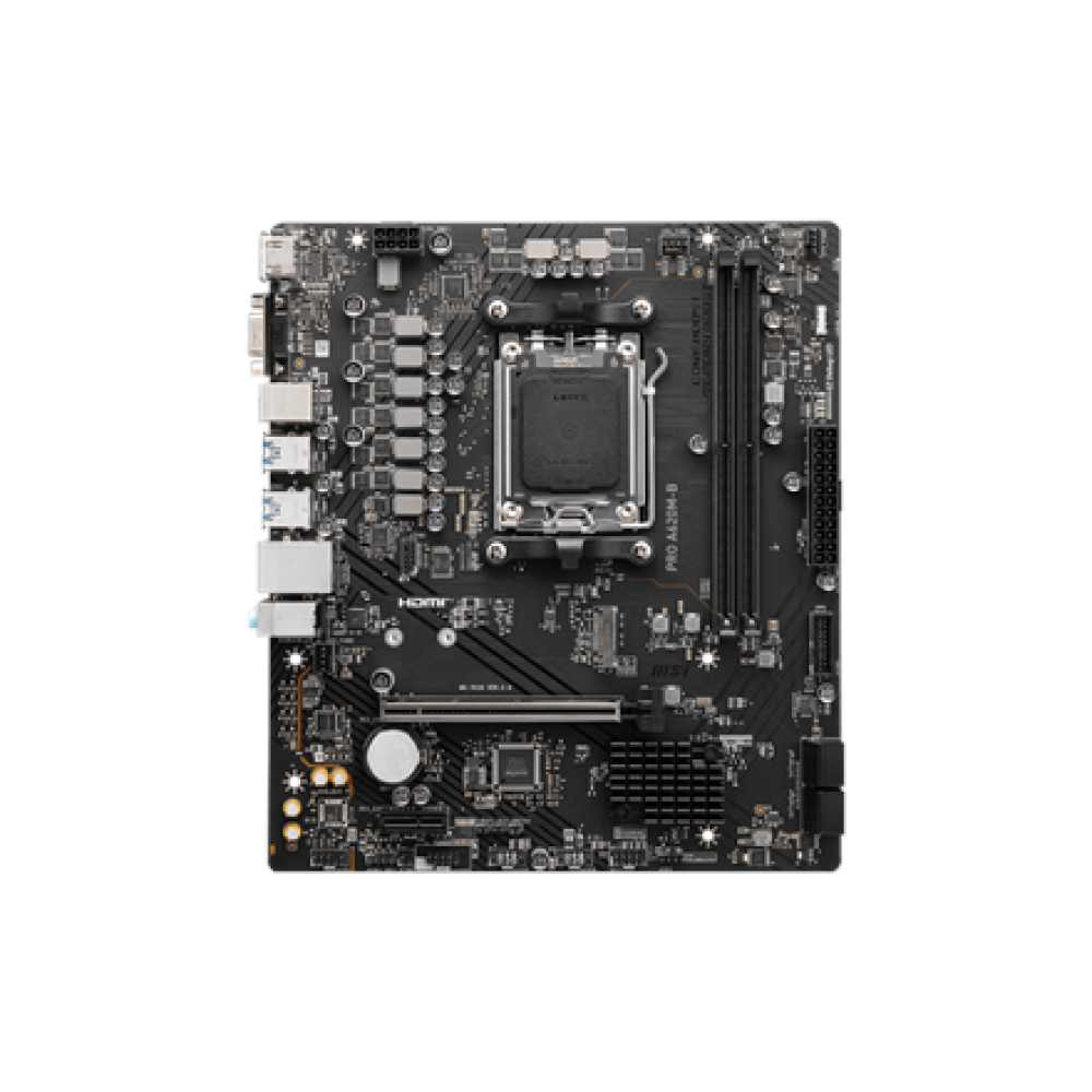 MSI PRO A620M-B , Processor family AMD , Processor socket AM5 , DDR5 , Supported hard disk drive interfaces SATA, M.2 , Number of SATA connectors 4
