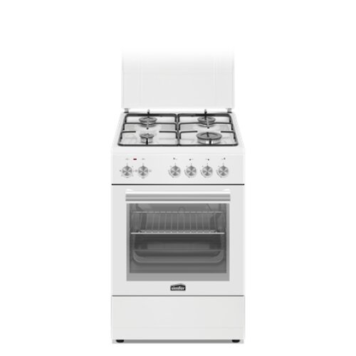 Simfer , Cooker , 4403SERBB , Hob type Gas , Oven type Electric , White , Width 50 cm , Depth 55 cm , Electronic ignition , Energy efficiency class A , 48 L