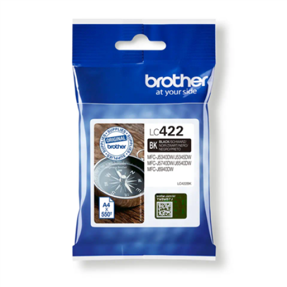 Brother LC422BK , Ink Cartridge , Black